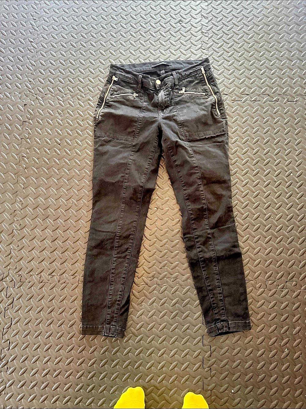 J Brand Agnes Zip Moto Pants Black Skinny Pants